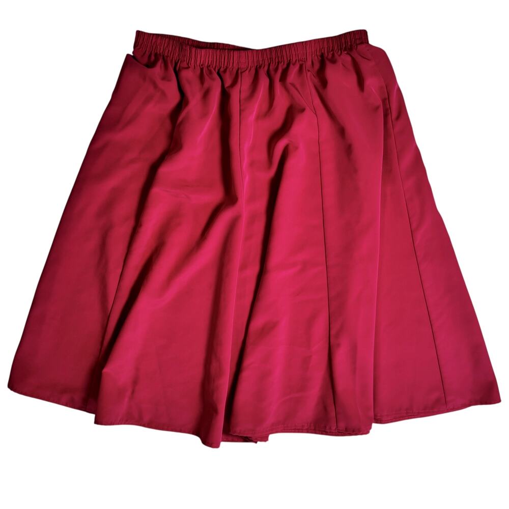 Mark Reed Vintage Fuchsia A-Line Skirt Size 18 Elastic Waist
